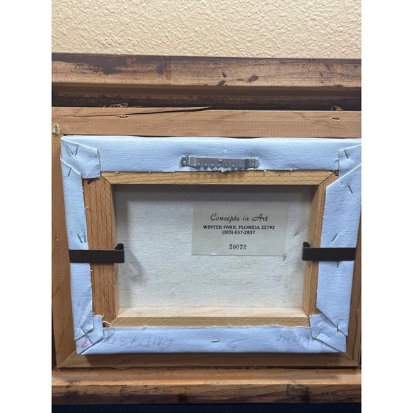 Vintage Burnett Oil Painting Paris Street Scene City Scene - Picture 7 of 8